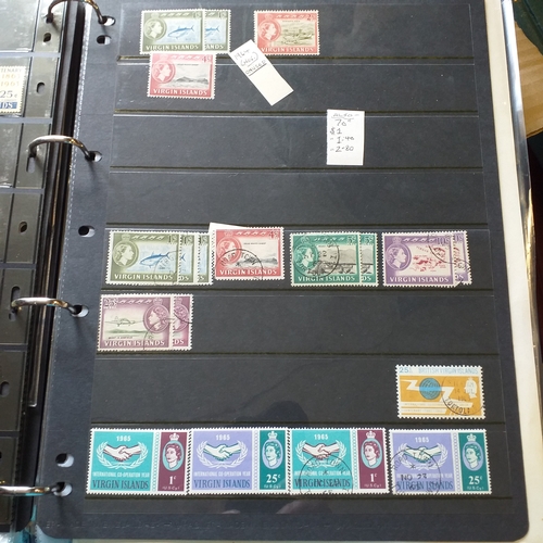 12 - Box:  6  part remaindered collections; Hong Kong, New Zealand, Pacific Islands, Caribbean Islands. G... 