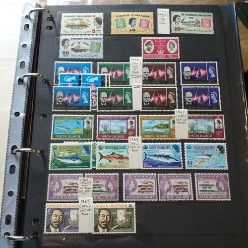 12 - Box:  6  part remaindered collections; Hong Kong, New Zealand, Pacific Islands, Caribbean Islands. G... 