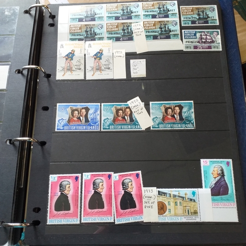 12 - Box:  6  part remaindered collections; Hong Kong, New Zealand, Pacific Islands, Caribbean Islands. G... 