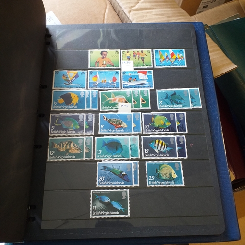 12 - Box:  6  part remaindered collections; Hong Kong, New Zealand, Pacific Islands, Caribbean Islands. G... 