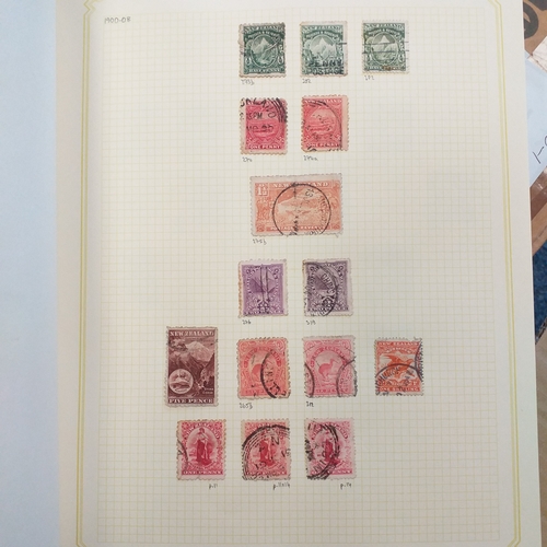 12 - Box:  6  part remaindered collections; Hong Kong, New Zealand, Pacific Islands, Caribbean Islands. G... 