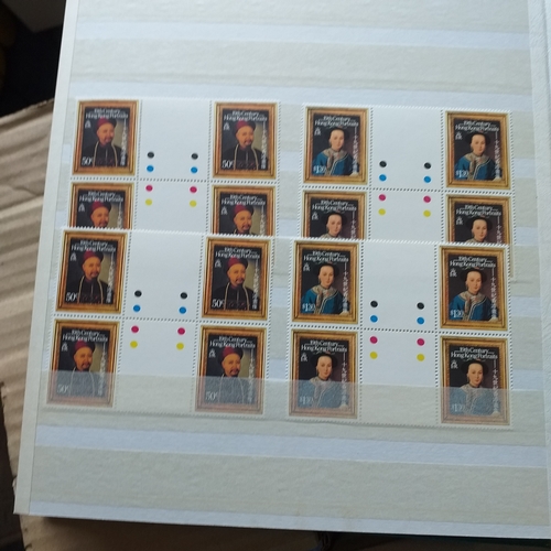 12 - Box:  6  part remaindered collections; Hong Kong, New Zealand, Pacific Islands, Caribbean Islands. G... 