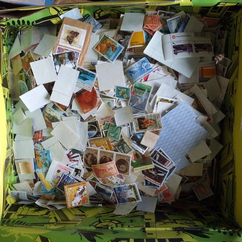 13 - New Zealand:  Shoe box contains a large quantity of Kiloware, mostly off paper, with a few health mi... 