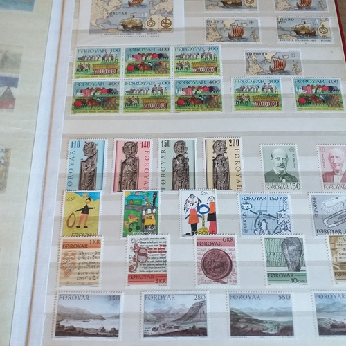 17 - Innoteck Box containing stamps off paper in packets, mostly Channel Is, IOM  & Falklands total weigh... 