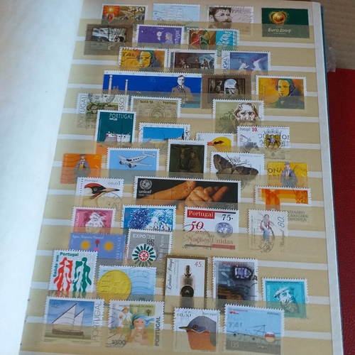 17 - Innoteck Box containing stamps off paper in packets, mostly Channel Is, IOM  & Falklands total weigh... 