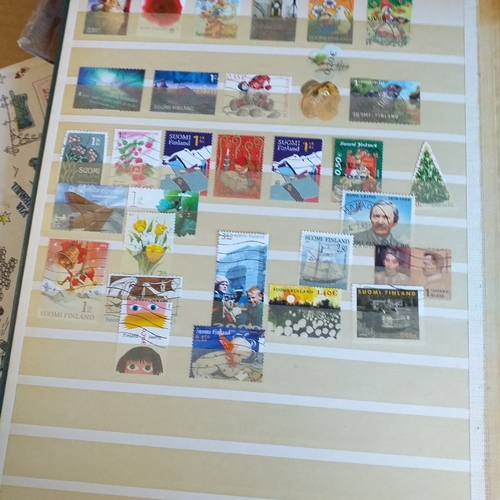 17 - Innoteck Box containing stamps off paper in packets, mostly Channel Is, IOM  & Falklands total weigh... 