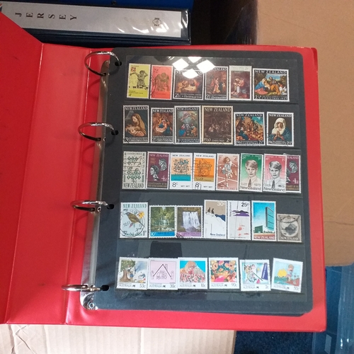 2 - Large box (heavy) of World albums, Includes2 x Britannia Channel Is collections, Album of Commonweal... 