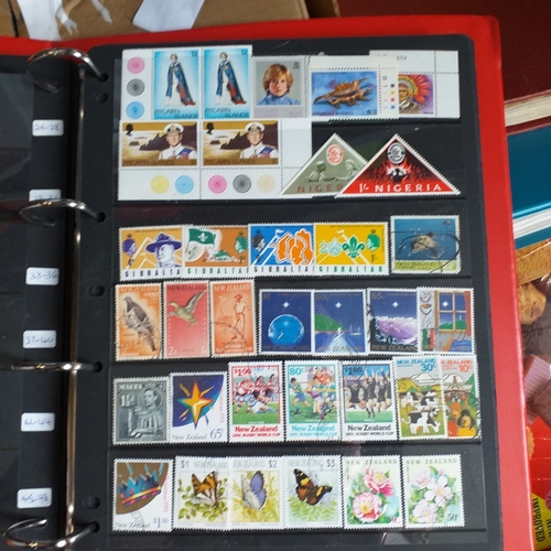 2 - Large box (heavy) of World albums, Includes2 x Britannia Channel Is collections, Album of Commonweal... 