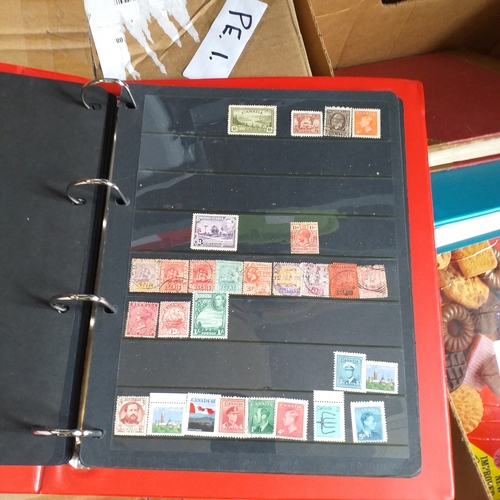 2 - Large box (heavy) of World albums, Includes2 x Britannia Channel Is collections, Album of Commonweal... 