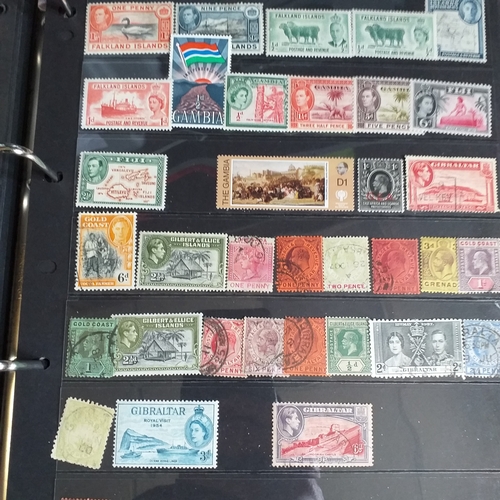 2 - Large box (heavy) of World albums, Includes2 x Britannia Channel Is collections, Album of Commonweal... 