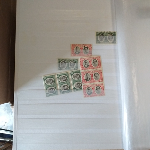 2 - Large box (heavy) of World albums, Includes2 x Britannia Channel Is collections, Album of Commonweal... 