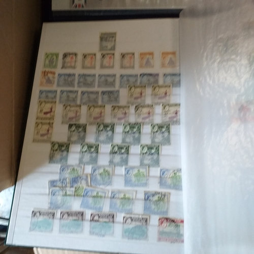 2 - Large box (heavy) of World albums, Includes2 x Britannia Channel Is collections, Album of Commonweal... 