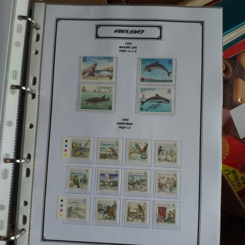 2 - Large box (heavy) of World albums, Includes2 x Britannia Channel Is collections, Album of Commonweal... 