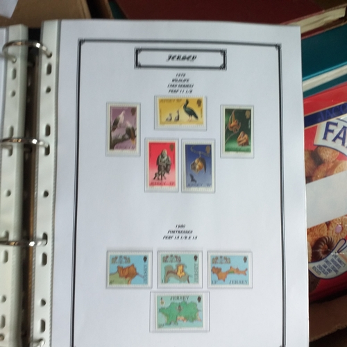 2 - Large box (heavy) of World albums, Includes2 x Britannia Channel Is collections, Album of Commonweal... 