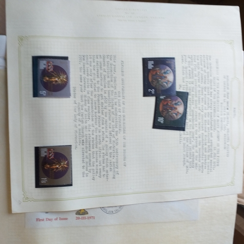 20 - Box: All World collection includes album sheets, stock cards and packets. There are a number of club... 