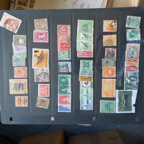 20 - Box: All World collection includes album sheets, stock cards and packets. There are a number of club... 