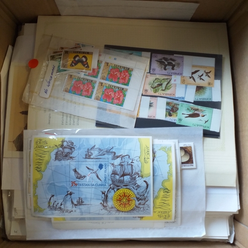 20 - Box: All World collection includes album sheets, stock cards and packets. There are a number of club... 