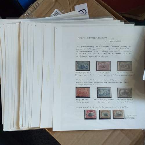 20 - Box: All World collection includes album sheets, stock cards and packets. There are a number of club... 