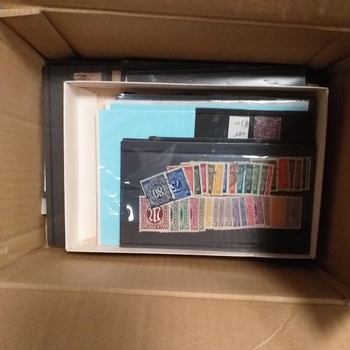 28 - Small glory box, stamps loose in packets, on piece and a few on covers incl a small boxes of French ... 