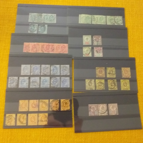 30 - Ice cream container containing approximately 150+ 2 row stock cards of early GB QV to KEVIII, some m... 