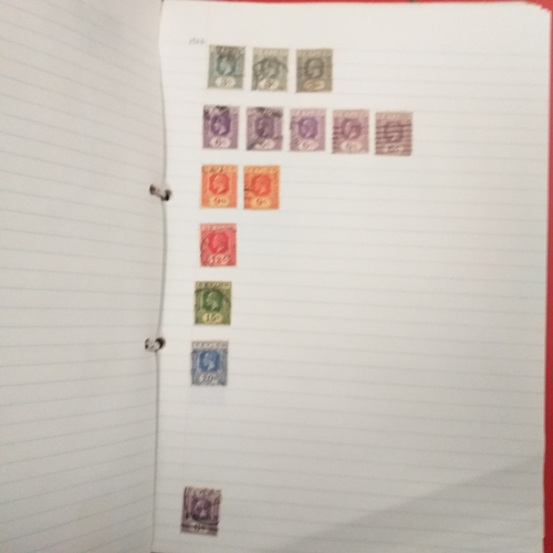 4 - Box containing 15 multi-ring/4 ring binder housing colections of USA (x3), France, and  aGB & Britis... 