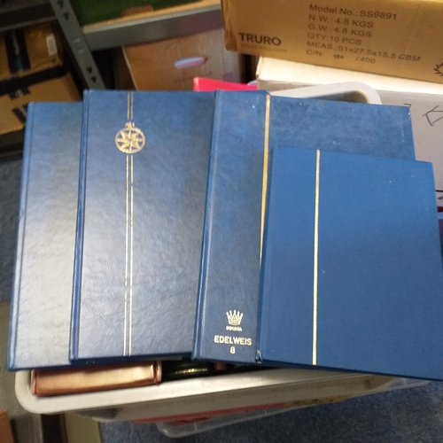 37 - Glory box of world collections in albums and stock books (6 good stock books), Large Citation stamp ... 