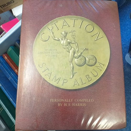 37 - Glory box of world collections in albums and stock books (6 good stock books), Large Citation stamp ... 