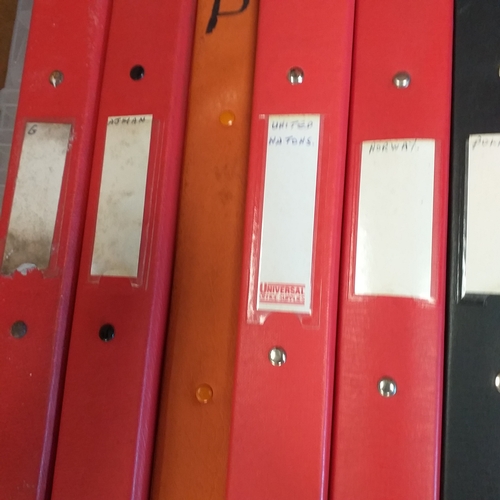 39 - Large box of 14 albums countries include, Norway, Poland, Mexico, Portugal, Russia, Malta, Spain and... 