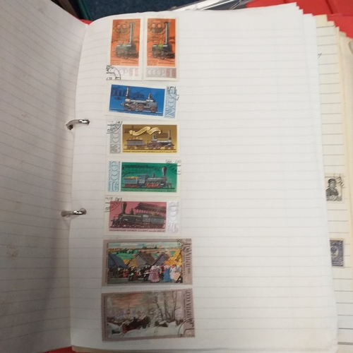 39 - Large box of 14 albums countries include, Norway, Poland, Mexico, Portugal, Russia, Malta, Spain and... 