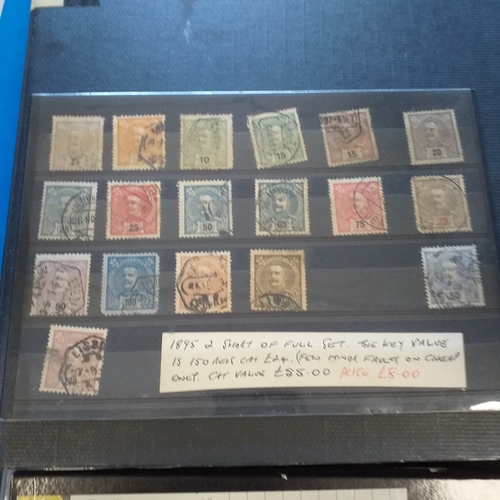 40 - Large Glory box of albums mainly collections of countries on album pages, stamps loose in packets an... 