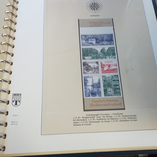 42 - Thematics - box containing 4 Lindner multi ring albums, each housing stamps depicting ships, all sta... 