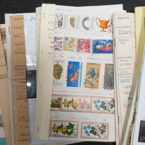 46 - Small box containing 28 x club book remainders mainly commonwealth but some foreign.  Ideal for the ... 