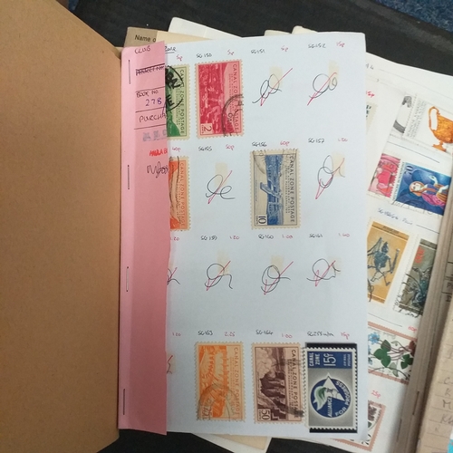 46 - Small box containing 28 x club book remainders mainly commonwealth but some foreign.  Ideal for the ... 