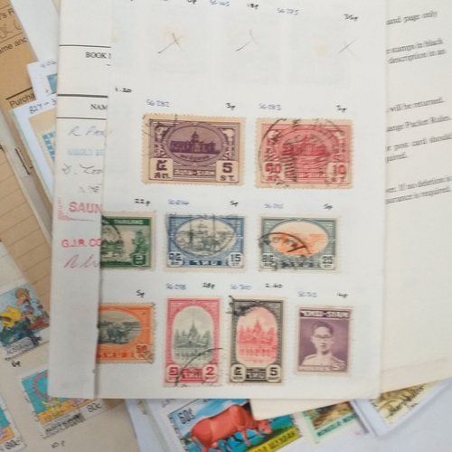 46 - Small box containing 28 x club book remainders mainly commonwealth but some foreign.  Ideal for the ... 