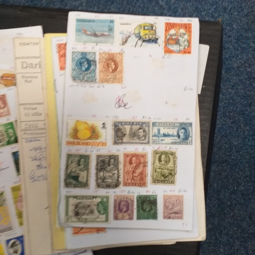 46 - Small box containing 28 x club book remainders mainly commonwealth but some foreign.  Ideal for the ... 