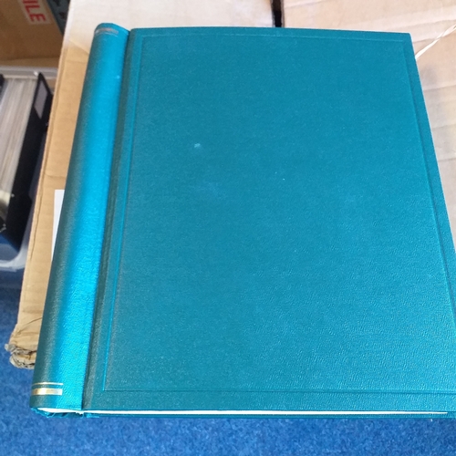 56 - Box of albums/stockbooks (Irreland in 16 pages stock book, World in 32 page stock book,, world in gr... 