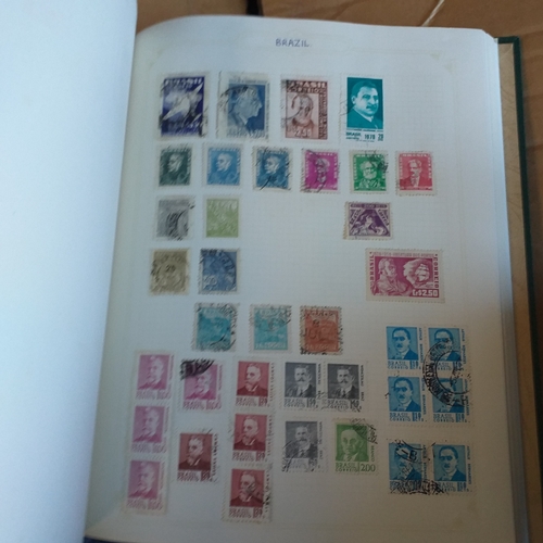 56 - Box of albums/stockbooks (Irreland in 16 pages stock book, World in 32 page stock book,, world in gr... 