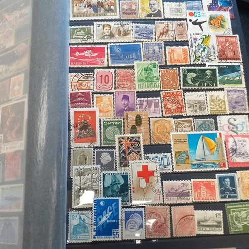 56 - Box of albums/stockbooks (Irreland in 16 pages stock book, World in 32 page stock book,, world in gr... 