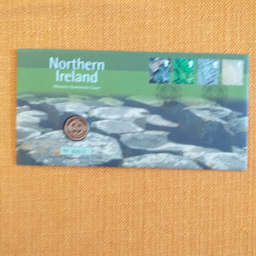 1 - GB Royal Mail/Mint PNC's - 2001, Victorian Era 5 coin, Northern Ireland Celtic Cross 1, St George ... 