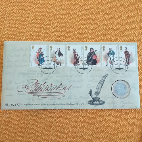 13 - GB Royal Mail/Mint PNC's - 2012, Queen's Diamond Jubilee 5, Olympic Games 2012 5, Charles Dickens ... 