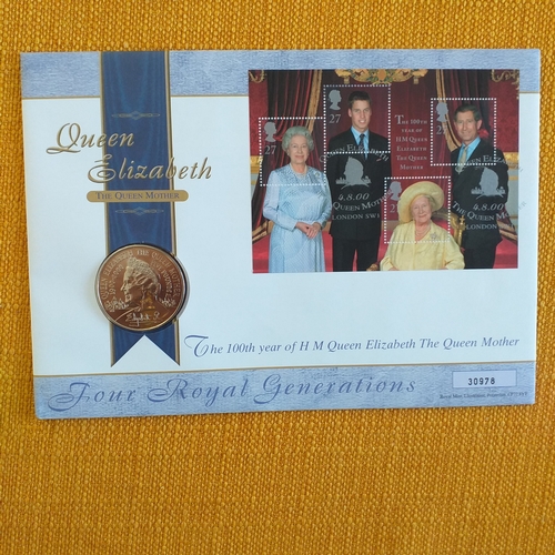 2 - GB Royal Mail/Mint PNC's - 2000, National Botanic Gardens, Wales 2, Queen Mothers100th birthday 5