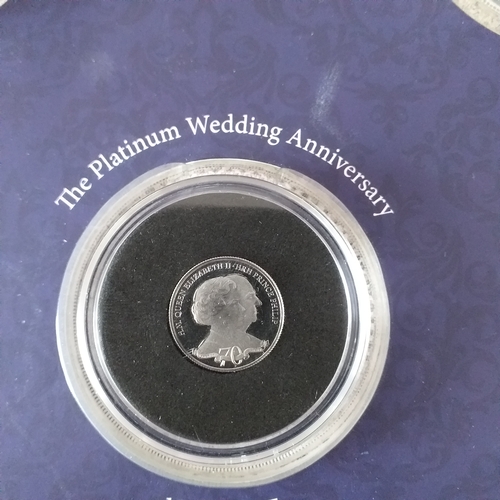 27 - The London Mint Platinum Wedding Anniversary Commemorative Coin set - 8 x Gibraltar Crowns (7 x gold... 