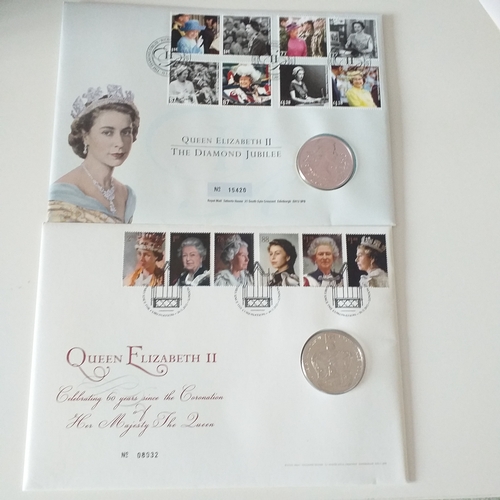 29 - 8 Royalty related PNC's - 1981 Charles & Di Crown, 2003 Queens 50th Anniv of Coronation 5, 2006 Aus... 