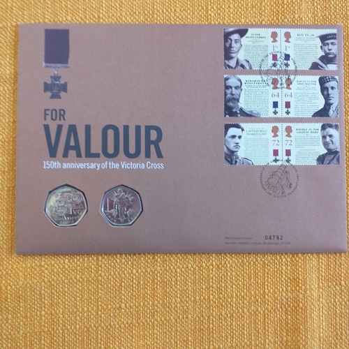 7 - GB Royal Mail/Mint PNC's - 2006, QE2 80th Birthday 5, Brunel 2 x 2, Victoria Cross 50p x 2