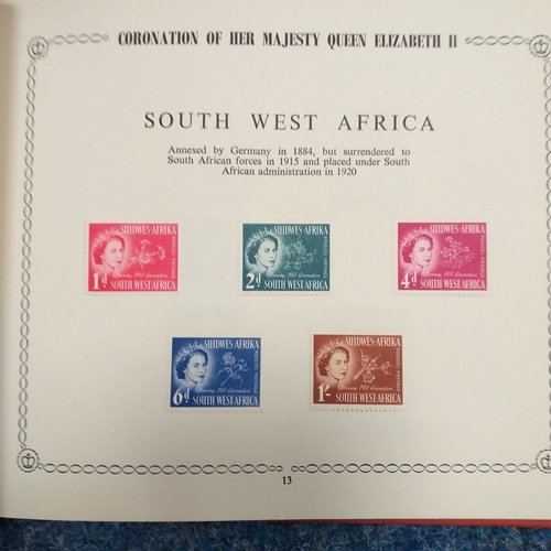 121 - 2x Omnibus albums -1945-46 Victory/Peace issue, all un-mounted mint, Cat 55 and 1953 QE Coronation,... 