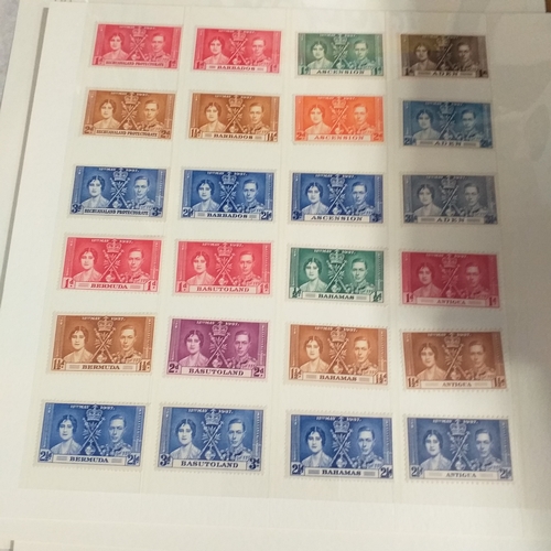 122 - 1937 Coronation Omnibus Issue - complete set of 202 stamps, all MNH (Cat 200)