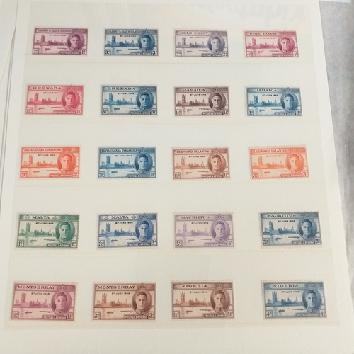 123 - 1946 Victory Omnibus Issue - Complete set of 164 stamps, all MNH (Cat 55)
