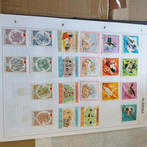 153 - Albania small collection on 13 album pages and 3 stock cards, mint / used with the odd set CTO stron... 