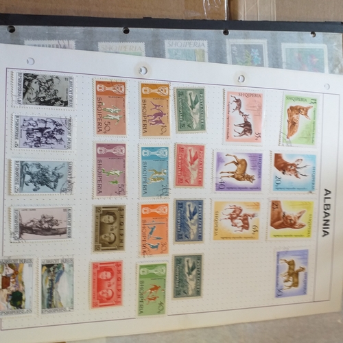 153 - Albania small collection on 13 album pages and 3 stock cards, mint / used with the odd set CTO stron... 