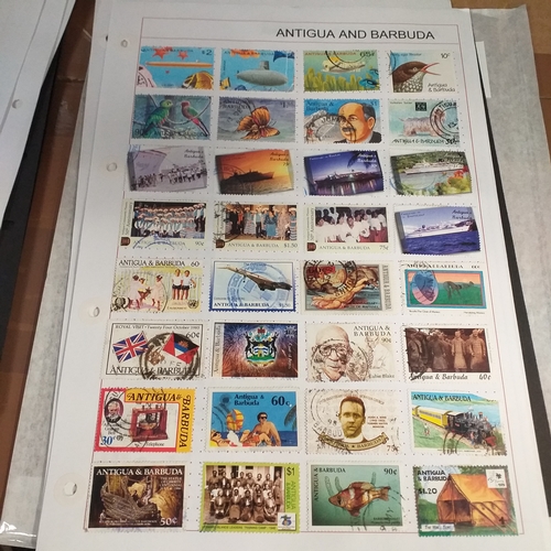 156 - Antigua (Barbuda) small collection from early to 2004 approx, mint and used, on 15+ stock cards / al... 
